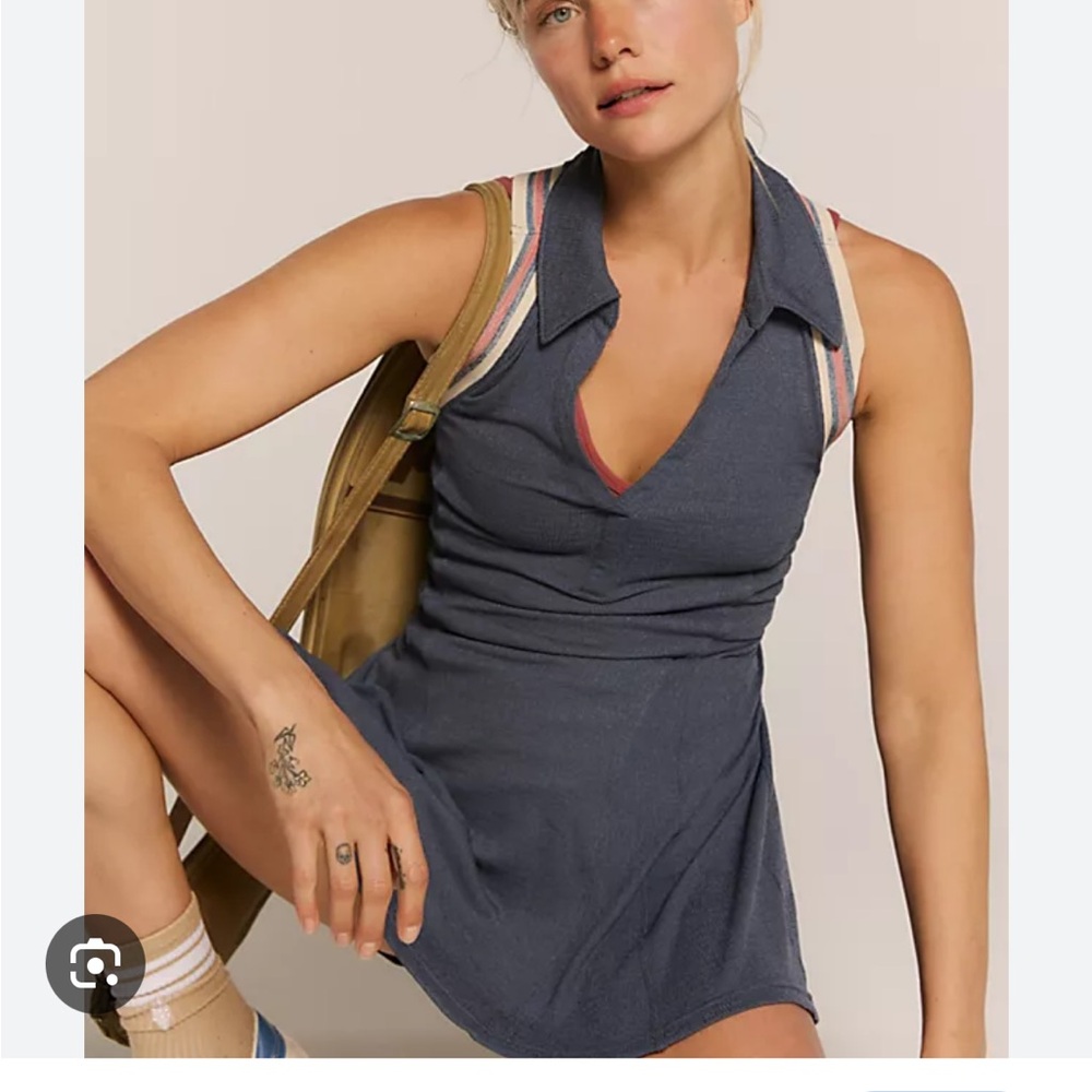 FP Movement Pro Tip Blue Gray Active Dress